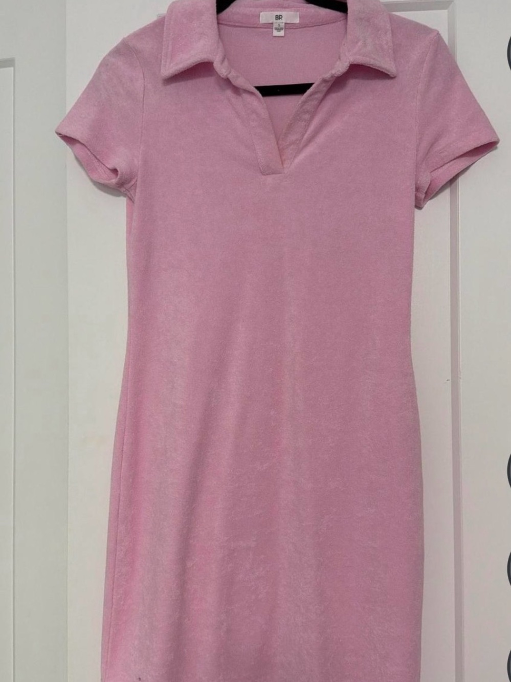 bp Pink Terry Polo Mini Dress